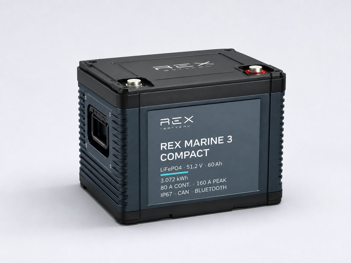 REX Marine 3 Compact, 51.2 V 60 Ah LiFePO4 module