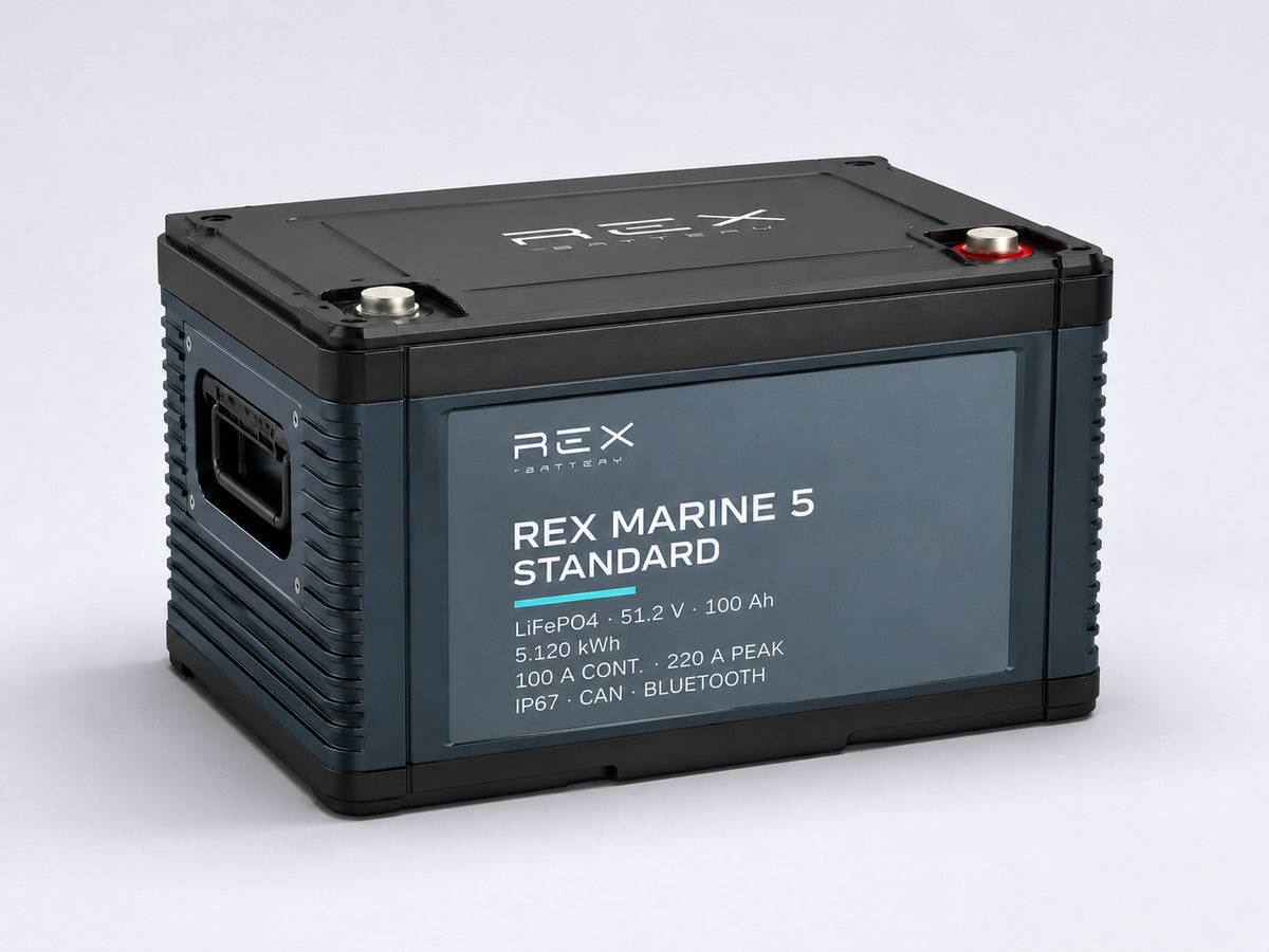 REX Marine 5 Standard, 51.2 V 100 Ah LiFePO4 module